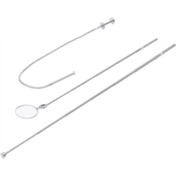   BGS DIY Set dispozitiv magnetic de ridicat / graifer cu gheare şi oglindă de inspecţie | 3 piese (BGS 6874)