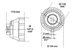 BGS technic Chei piuliţe canelate | Fus amplasat interior | pentru MAN | 133 - 145 mm (BGS 6990)