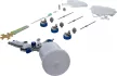 BGS technic Pistol de vopsit pneumatic | cu 3 duze de pulverizare | 1,4 - 1,7 - 2,0 mm (BGS 70048)