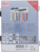 BGS technic Mini-arzător gaz fierbinte cu sortiment furtunuri contractabile | colorate | cu aprindere piezoelectrică | 162 piese (BGS 70143)