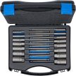 BGS technic Set chei tubulare 6 colțuri | extra lungi | Antrenare 6 colțuri exterior 6,3 mm (1/4") | pentru maşini de găurit | 5,5 - 19 mm | 15 piese (BGS 70147)