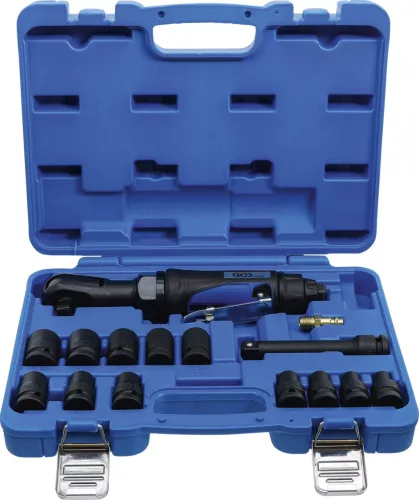 BGS technic Set şurubelniţe cu clichet pneumatice | 12,5 mm (1/2") | 102 Nm | 14 piese (BGS 70192)