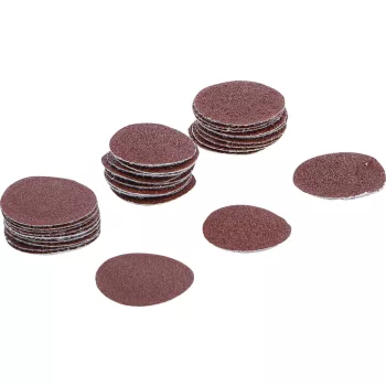   BGS technic Set benzi şlefuire pentru şlefuitor excentric | Ø 30 mm | K 60 - 80 - 120 | 30 piese (BGS 70193)