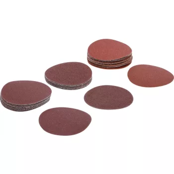   BGS technic Set benzi şlefuire pentru şlefuitor excentric | Ø 75 mm | K 60 - 80 - 120 | 30 piese (BGS 70195)
