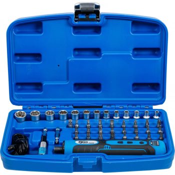   Surubelnita cu Acumulator BGS Technic + 41 Piese, Biti si Chei Tubulare, (BGS 70209)