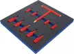 BGS technic Suport organizator pentru cărucior 2/3: Set capete biţi VDE | 10 mm (3/8") / 12,5 mm (1/2") | hexagon interior 4 - 10 mm | 10 piese (BGS 70216)