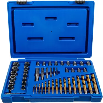   BGS technic Extractor şuruburi şi piuliţe cu set burghie pe stânga | 2 - 18 mm | 49 piese (BGS 70329)