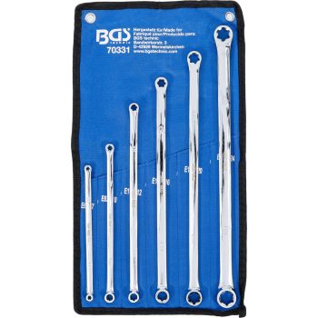   BGS technic Set chei inelare duble cu capete Profil E | extra lung | E6 x E7 - E22 x E24 | 6 piese (BGS 70331)