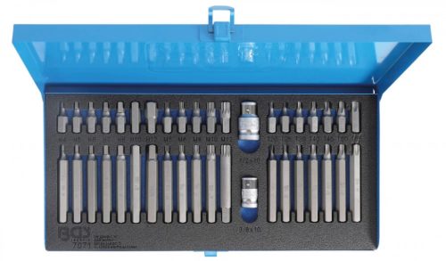 BGS technic Set biti combinati, Imbus, Torx, Spline(XZN), antrenare 10mm(3/8"), 40 piese (BGS 7071)