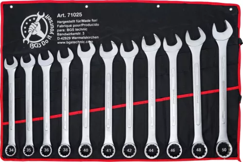 BGS DIY Set chei combinate | XXL | 34 - 50 mm | 11 piese (BGS 71025)