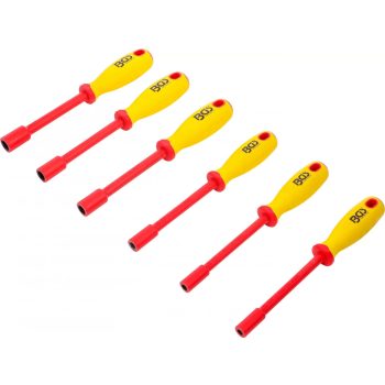   BGS technic Set şurubelniţe cu capete chei tubulare VDE | hexagon | 5,5 - 12 mm | 6 piese (BGS 71095)