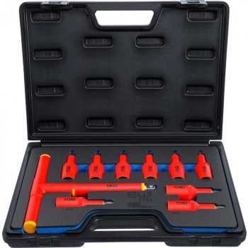   BGS technic Set biţi Torx T20 - T55 cu izolatie VDE, antrenare pătrat interior 1/2" (12,5 mm), 10 piese (BGS 7131)