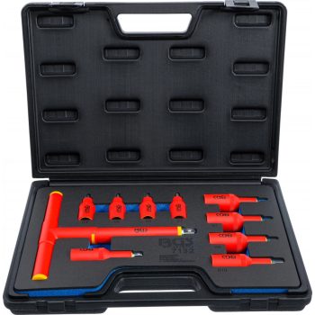   BGS technic Set biţi Imbus 4 - 10 mm cu izolatie VDE, antrenare pătrat interior 3/8 " (10 mm) si 1/2 " (12,5 mm), 10 piese (BGS 7132)