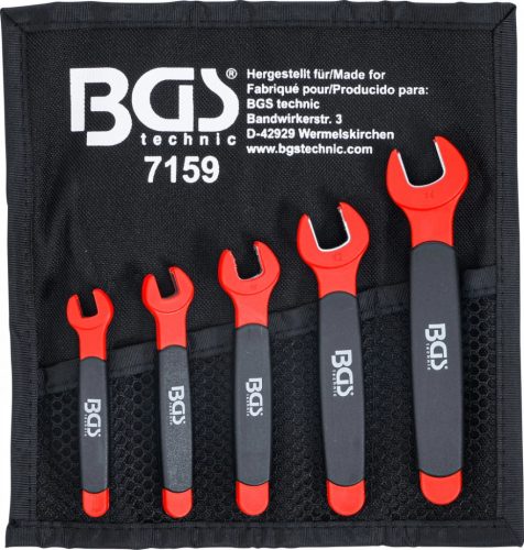 BGS technic Set chei fixe cu izolatie VDE, 7 - 14 mm, 5 piese (BGS 7159)
