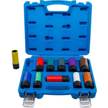   BGS technic Set capete cheie de impact cu protecţie | 12,5 mm (1/2") | 15 - 27 mm şi şuruburi de roţi speciale | 11 piese (BGS 74254)