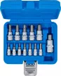 BGS technic Set biţi | 6,3 mm (1/4") / 10 mm (3/8") / 12,5 mm (1/2") | hexagon interior 2 - 14 mm | 13 piese (BGS 74257)