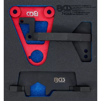   BGS technic Suport organizator pentru cărucior 1/6: Set dispozitive reglare motor | pentru Mercedes-Benz M282 (BGS 74266)