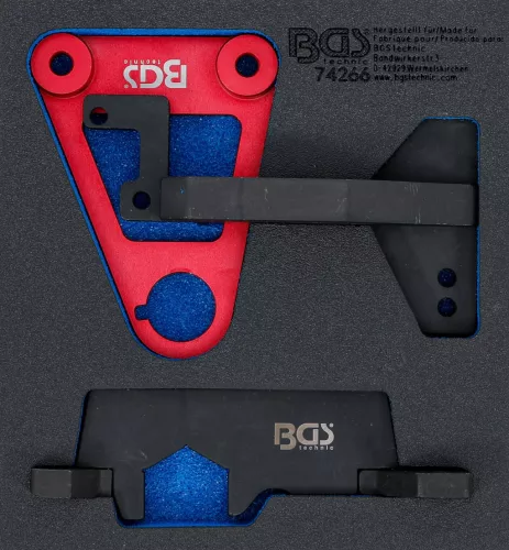 BGS technic Suport organizator pentru cărucior 1/6: Set dispozitive reglare motor | pentru Mercedes-Benz M282 (BGS 74266)