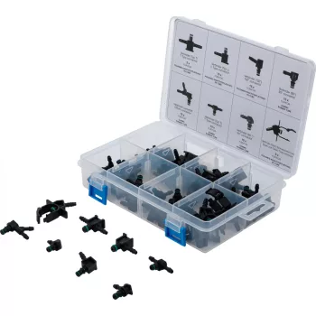   BGS technic Sortiment conectoare conductă retur Diesel | 85 piese (BGS 74301)