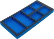 BGS technic Suport organizator pentru cărucior 1/3, gol: 6 compartimente aşezare | 408 x 189 x 32 mm (BGS 74361)