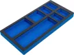 BGS technic Suport organizator pentru cărucior 1/3, gol: 7 compartimente aşezare | 408 x 189 x 32 mm (BGS 74363)