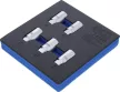 BGS technic Suport organizator pentru cărucior 1/6: Set chei desfăcut antifurt pentru Tesla | 5 piese (BGS 74388)