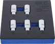 BGS technic Suport organizator pentru cărucior 1/6: Set chei desfăcut antifurt pentru Tesla | 5 piese (BGS 74388)
