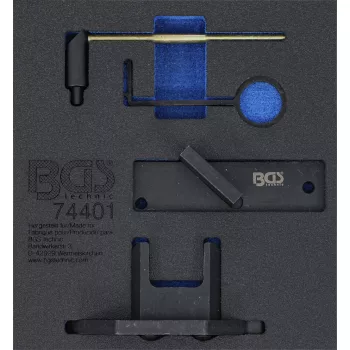   BGS technic Suport organizator pentru cărucior 1/6: Set dispozitive reglare motor | pentru Citroën, Peugeot 1.2 GDI PureTech (BGS 74401)