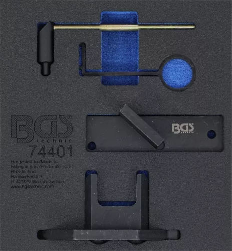 BGS technic Suport organizator pentru cărucior 1/6: Set dispozitive reglare motor | pentru Citroën, Peugeot 1.2 GDI PureTech (BGS 74401)
