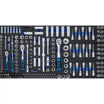   BGS technic Suport organizator pentru cărucior XL: Set chei tubulare | 216 piese (BGS 74434)