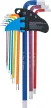 BGS technic Set chei tip L | multicoloră | extra lungă | hexagon interior 1,5 - 10 mm | 9 piese (BGS 74456)