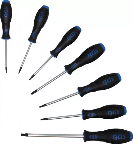 BGS technic Set şurubelniţe | Profil T (pentru Torx) | T10 - T40 | 7 piese (BGS 7846)