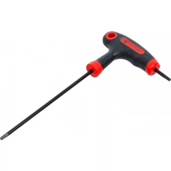   BGS DIY Şurubelniţă cu mâner T şi lamă laterală | Profil T (pentru Torx) cu/fără alezaj T10 (BGS 7880-T10)