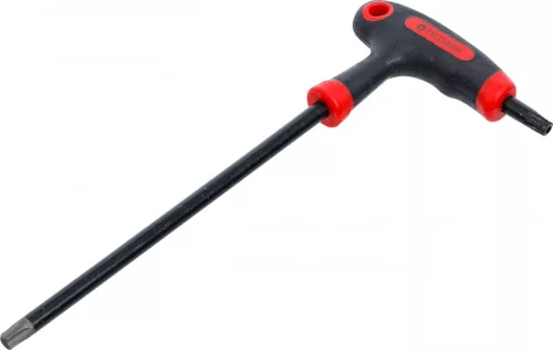 BGS DIY Şurubelniţă cu mâner T şi lamă laterală | Profil T (pentru Torx) cu/fără alezaj T50 (BGS 7880-T50)