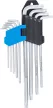 BGS technic Set chei tip L | extra lungi | Profil T (pentru Torx) T10 - T50 | 9 piese (BGS 793)