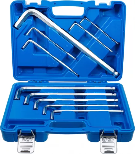 BGS technic Set chei tip L | "Max" | hexagon interior 3 - 17 mm | 10 piese (BGS 795)