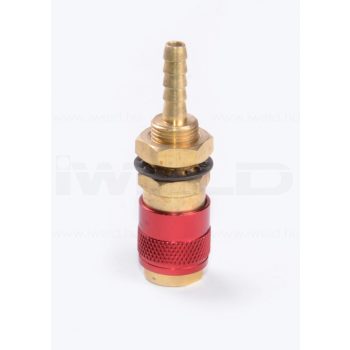   IWELD Apă conector rapid pentru D = 8mm furtun (roșu) (800701P041145)