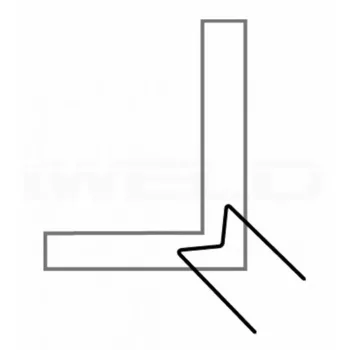   IWELD din plastic mașină de sutură clip, 0.8mm coltul exterior (100 buc / pachet) (800STPFEA08)