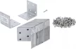 BGS DIY Colţar prindere | inox | 40 x 40 x 40 mm | pachet rezerve | 25 buc (BGS 80333)