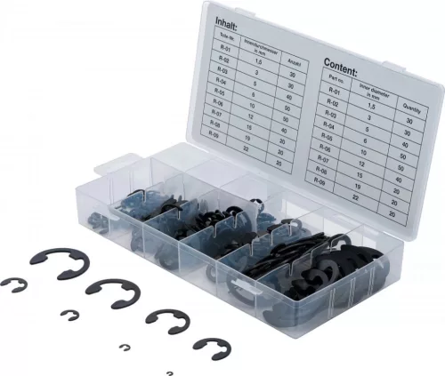 BGS technic Set inel de siguranţă E | 1,5 - 22 mm | 300 piese (BGS 8039)