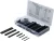 BGS technic Set tuburi termocontractante | negru | 127 piese (BGS 8042)