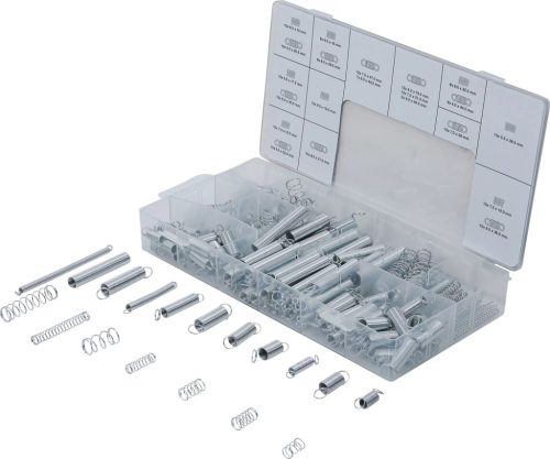 BGS technic Sortiment arcuri | de tracţiune şi comprimare | 200 piese (BGS 8047)