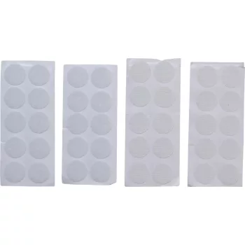   BGS DIY Puncte prindere scai | autoadezive | alb | 40 piese (BGS 80555)