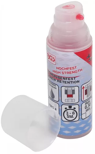BGS technic Dozator cu pompă adeziv şuruburi puternic | foarte puternic | viscozitate înaltă | 50 g (BGS 80616)