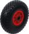 BGS DIY Roată pentru lize/cărucioare de mână | PU, roşie/neagră | 260 mm (BGS 80650)