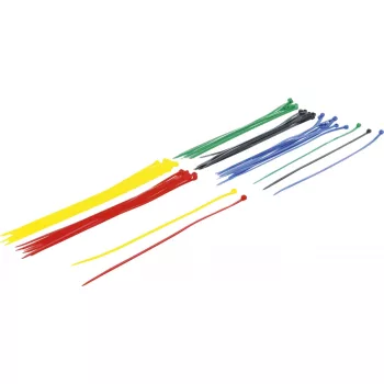   BGS DIY Set coliere pentru cablu | colorat | 4,8 x 300 mm | 50 piese (BGS 80771)
