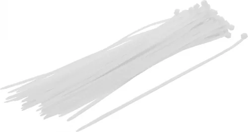 BGS DIY Set coliere pentru cablu | alb | 4,8 x 300 mm | 50 piese (BGS 80772)