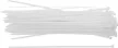 BGS DIY Set coliere pentru cablu | alb | 4,8 x 300 mm | 50 piese (BGS 80772)