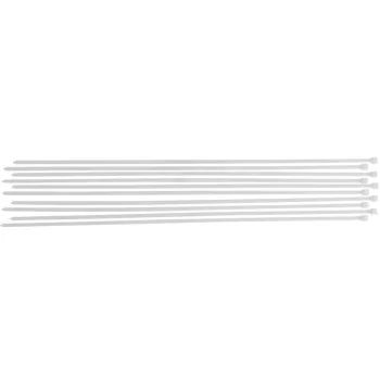   BGS DIY Set coliere pentru cablu | alb | 8,0 x 800 mm | 10 piese (BGS 80775)