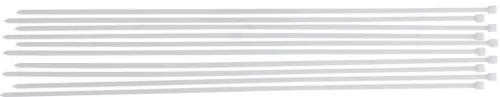 BGS DIY Set coliere pentru cablu | alb | 8,0 x 800 mm | 10 piese (BGS 80775)